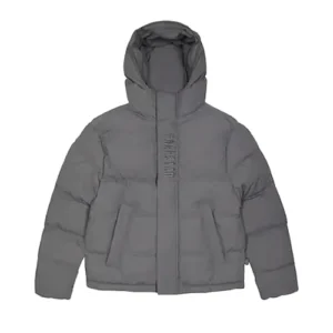 Kurtka Zimowa Trapstar Decoded 2.0 Hooded Puffer Grey FRONT