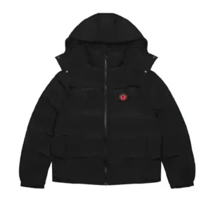 Kurtka Zimowa Trapstar Irongate Detachable Hooded Puffer Jacket Black Infrared