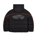 Kurtka Zimowa Trapstar Irongate Arch Pipping Puffer Black/Orange Back