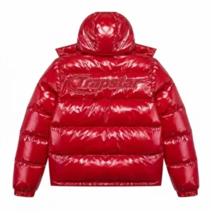 Irongate Detachable Hooded Puffer Jacket Trapstar Red b