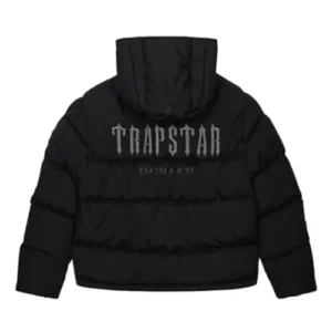 Kurtka Zimowa Trapstar Decoded 2.0 Hooded Puffer Black back