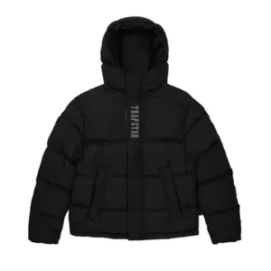 Kurtka Zimowa Trapstar Decoded 2.0 Hooded Puffer Black front