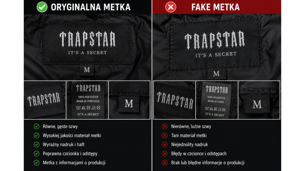 Sprawdź jakość logo Trapstar