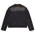 trapstar denim jacket black b