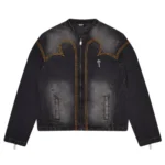trapstar denim jacket black f