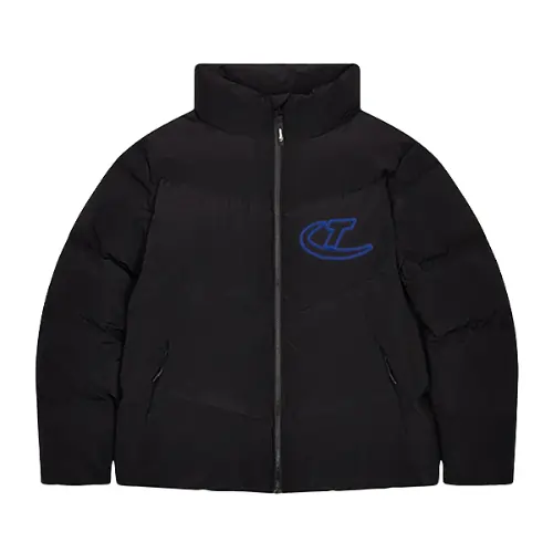 Kurtka Zimowa Trapstar Hyperdrive Puffer Jacket Black / Blue Front