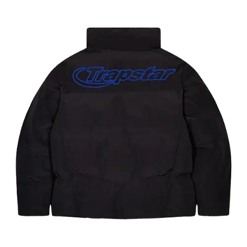 Kurtka Zimowa Trapstar Hyperdrive Puffer Jacket Black / Blue Back
